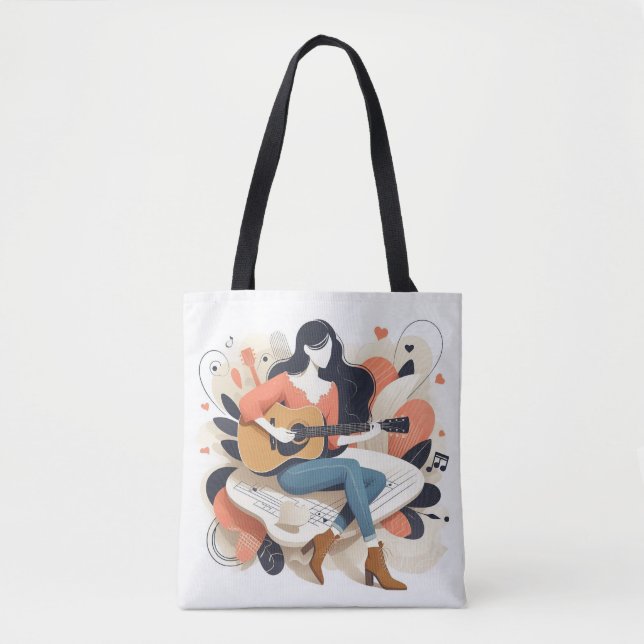 Bolso De Tela Música de moda (Anverso)