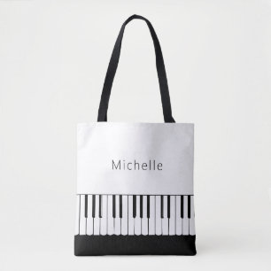 Bolso De Tela Música de piano personalizada