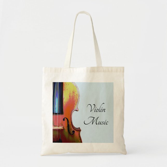 Bolso De Tela Música de violín (Frente)