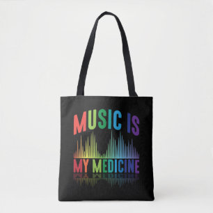 Bolso De Tela Música es mi músico productor de música DJ de medi