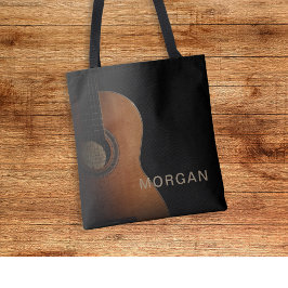 Bolso De Tela Música Guitarra Elegante Moderna