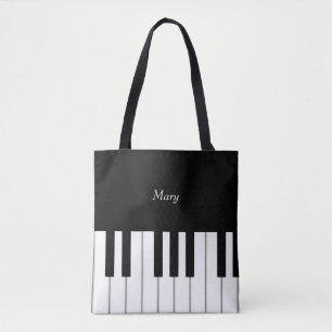 Bolso De Tela Música personalizada del teclado de piano clásic