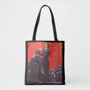 Bolso De Tela Música Vintage, Dirigiendo una Orquesta