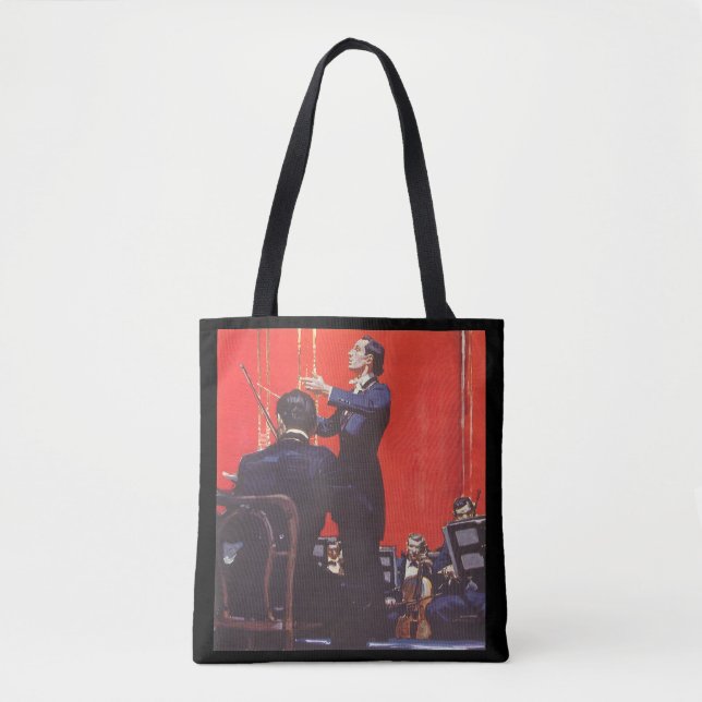Bolso De Tela Música vintage, orquesta (Anverso)