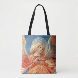 Bolso De Tela Musical angel playing the violin fresco