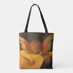 Bolso De Tela Músico Ángel tocando el laúd por Rosso Fiorentino