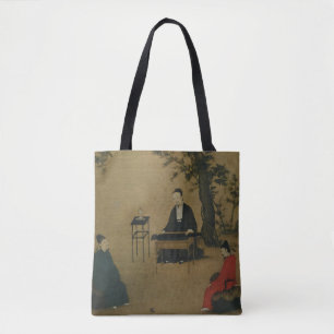 Bolso De Tela Músico En El Jardín