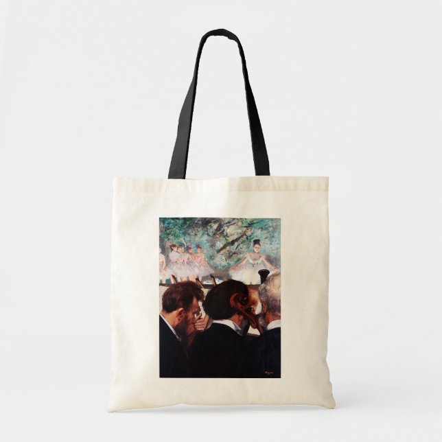Bolso De Tela Músicos de orquesta, Edgar Degas (Frente)