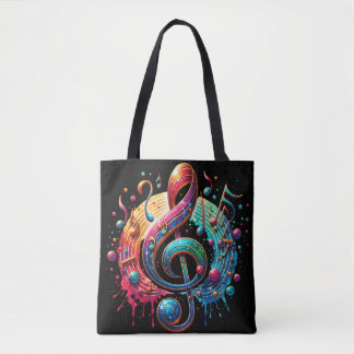 Bolso De Tela Musiknote ein Außergewöhnliches Design Eye Catcher
