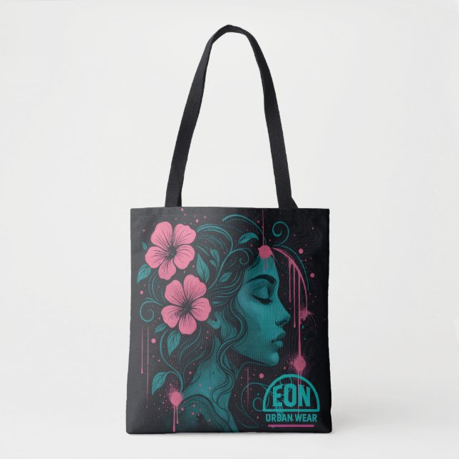 BOLSO DE TELA MUSSA FLORAL (Anverso)