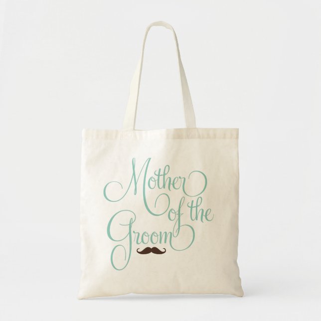 Bolso De Tela Mustache - Madre del Groom (Frente)