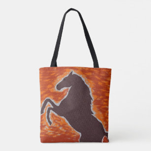 Bolso De Tela Mustango ardiente occidental