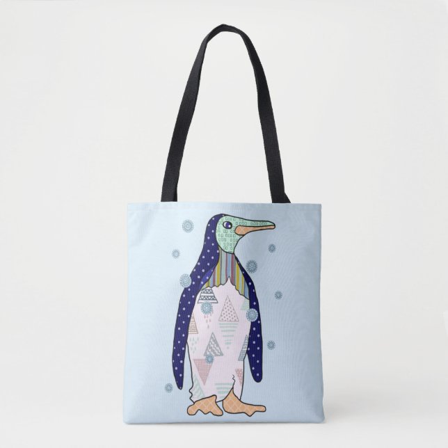 Bolso De Tela Musterpinguin (Anverso)