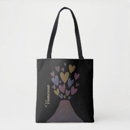 Bolso De Tela Muted Volcano Hearts Tote Bag – Customizable Gift