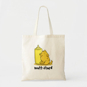 Bolso De Tela Mutt-stard Funny Doggy Mustard Pun