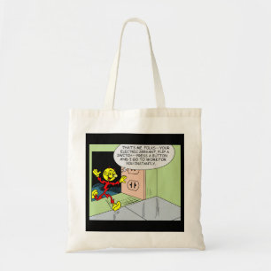 Bolso De Tela Muy divertido Reddy Kilowatt de doble cara