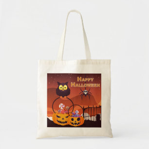 Bolso De Tela Muy Lindo Diseño Feliz Halloween