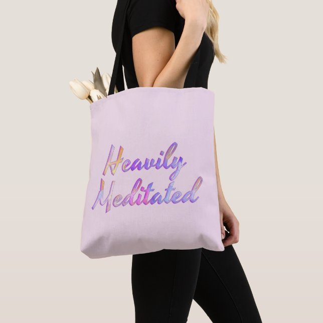 Bolso De Tela Muy meditado Rosa Mauve Aqua Blue (Detalle)