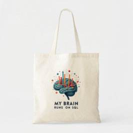 Bolso De Tela My Brain Runs on SQL