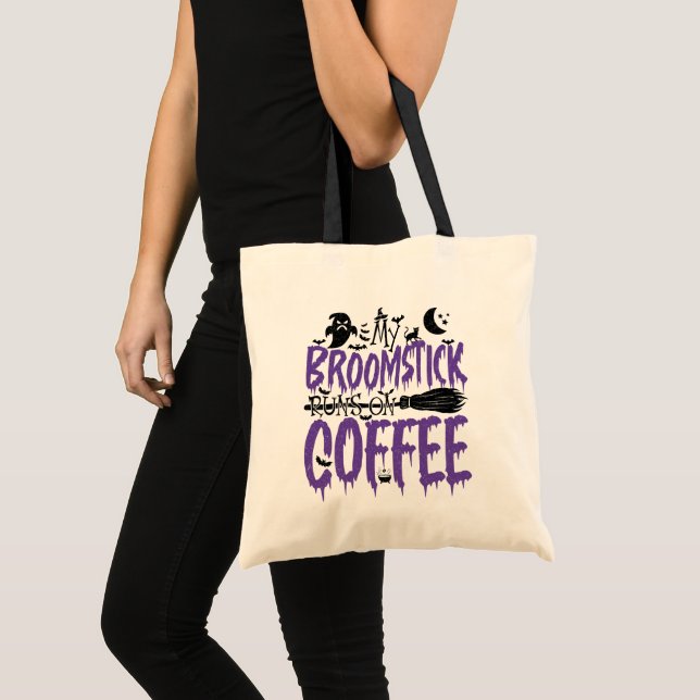 Bolso De Tela My Broomstick se dirige a adicto al café Guay de H (Anverso (producto))