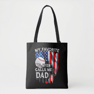 Bolso De Tela My Favorite Player Calls Me Dad Baseball