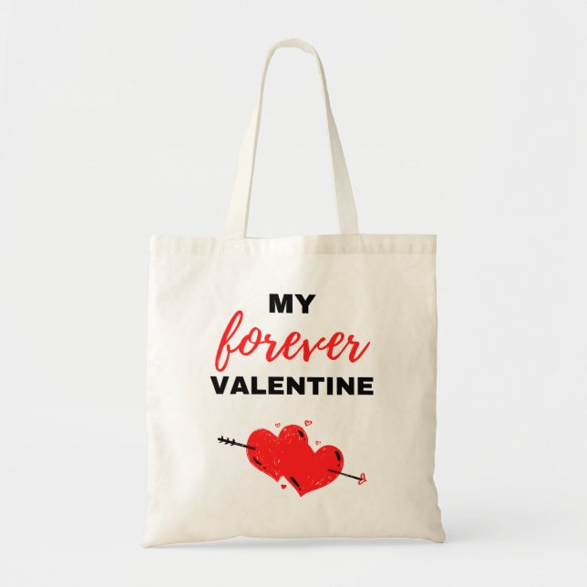 Bolso De Tela My Forever Valentine Black (Frente)