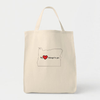 Bolso De Tela My Heart belongs to you Oregon canvas bag