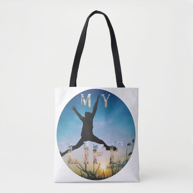 Bolso De Tela My Life Tote Bag – Inspirational Nature Design (Anverso)