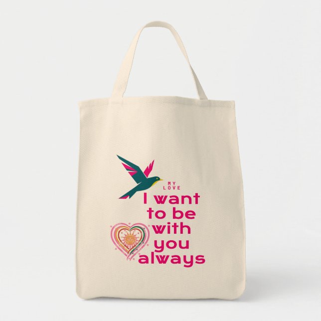 Bolso De Tela My love (Frente)