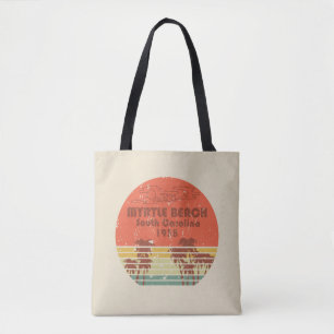 Bolso De Tela Myrtle Beach South Carolina Antiguo