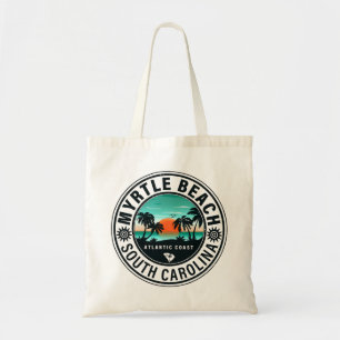 Bolso De Tela Myrtle Beach South Carolina Retro Sunset Souvenirs