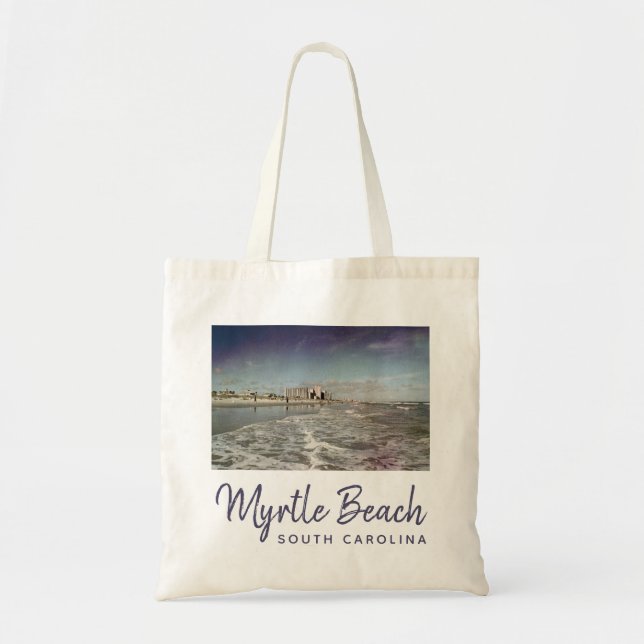 Bolso De Tela Myrtle Beach South Carolina Vintage (Frente)