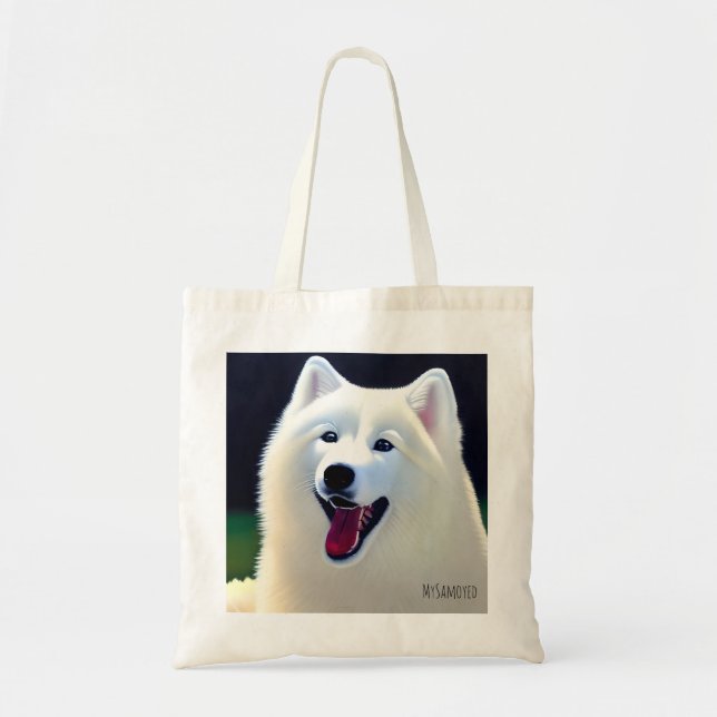 Bolso De Tela MySamoyed Personalized Gift Idea Cute Samoyed (Frente)