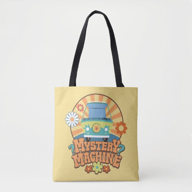 Bolso De Tela Mystery Machine Van Floral Graphic (Anverso)