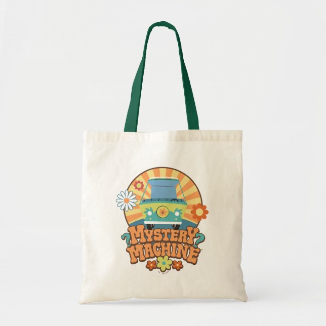 Bolso De Tela Mystery Machine Van Floral Graphic (Frente)