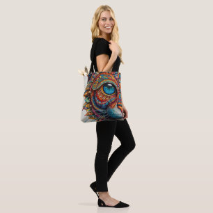 Bolso De Tela Mystic Boho Feline Mandala