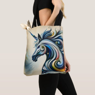 Bolso De Tela Mystic Unicorn Swirl