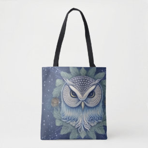 Bolso De Tela Mystical Fantasy Forest Owl