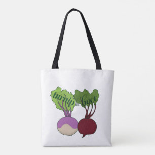Bolso De Tela Nabo el tote de la remolacha