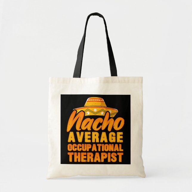Bolso De Tela Nacho promedio de terapeuta ocupacional Cinco De (Frente)