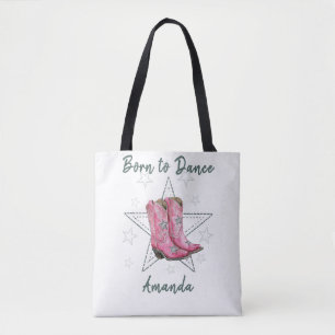 Bolso De Tela Nacida para bailar Botas de baile en línea rosa y 
