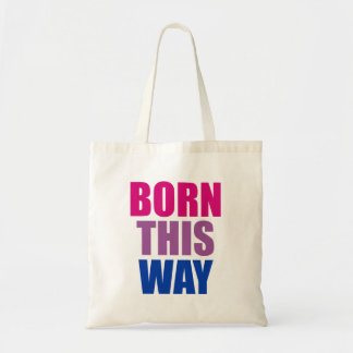 Bolso De Tela Nacido Así Bisexual Orgullo Bi LGBTQ