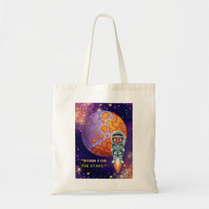 Bolso De Tela Nacido de las estrellas, astronauta