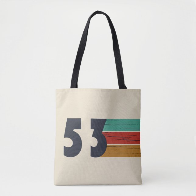 Bolso De Tela nacido en 1953, cumpleaños vintage (Anverso)