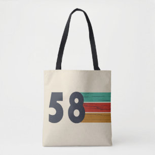 Bolso De Tela nacido en 1958, cumpleaños vintage