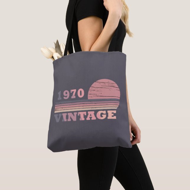 Bolso De Tela Nacido en 1970 como regalo de cumpleaños (Detalle)