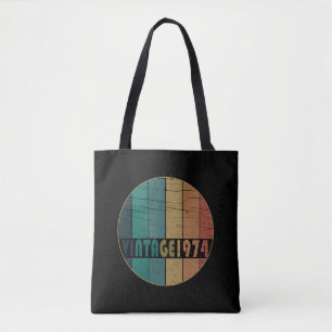 Bolso De Tela Nacido en 1974 como regalo de cumpleaños vintage