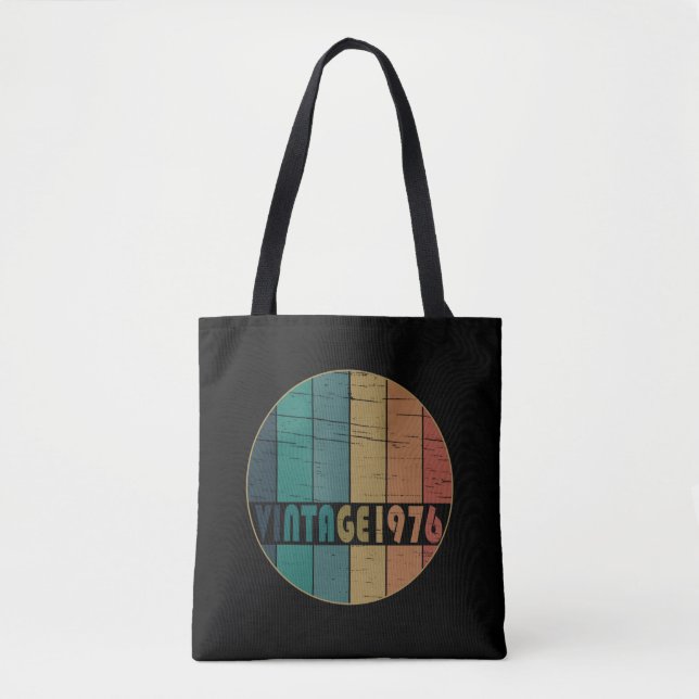 Bolso De Tela Nacido en 1976, en un antiguo cumpleaños (Anverso)