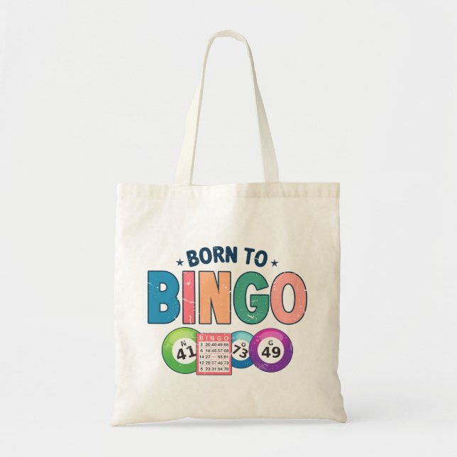Bolso De Tela Nacido en Bingo (Frente)