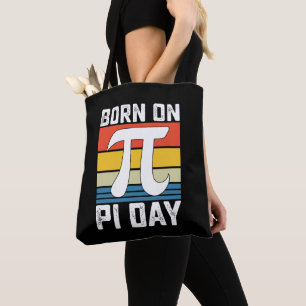 Bolso De Tela Nacido En El Día Pi Cumpleaños Matemáticas Matemát
